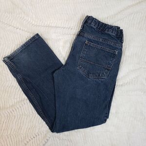 Arizona Jeans Kids Blue Regular Fit Mid Rise Denim Straight Jeans Size 14‎ husky